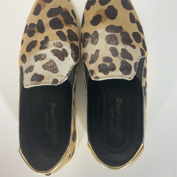 Cole Haan Pro Series Sneakers Leather Lining Tan Brown Animal Print Size: 9C - Picture 13 of 13